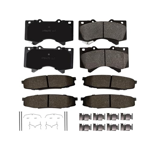 PM Auto Set of 8 Brake Pads for Toyota Tundra