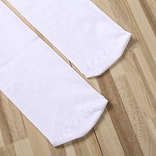 Image of Honganda Sexy Women's Thigh High Stockings, Over Knee Lace Top Sheer Stockings with Satin Bows Leg Thigh Socks for Women