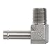 Brennan Industries 4501-20-16-FG Forged Steel 90 Degree Elbow Tube Fitting, 1"-11-1/2 NPTF Thread, 1-1/4" Hose Barb x 1-1/4" Male NPTF