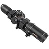 Sniper Crossbow Scope 1.5-5X33 300~450 FPS, 20-100 Yards, R/G/B Illuminated Rifle Scope (ND1.5-5X33CB)