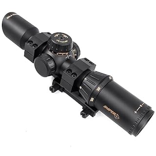 Sniper Crossbow Scope 1.5-5X33 300~450 FPS, 20-100 Yards, R/G/B Illuminated Rifle Scope (ND1.5-5X33CB)
