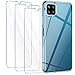 LeathLux Cover Compatibile con Samsung Galaxy A12 / Samsung Galaxy M12 Trasparente con 3 Pellicola Vetro Temperato, Morbido Silicone Protettivo Bumper TPU Gel Smartphone Custodia Case