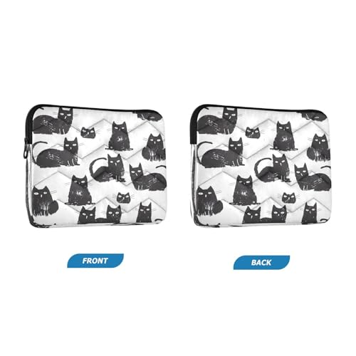 Funda para portátil compatible 13-14 pulgadas negra acolchada miniatura 2