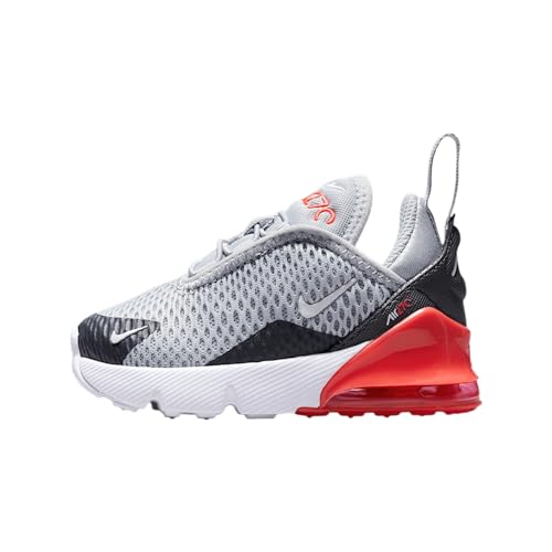 Nike Air Max 270 Baby/Toddler Shoes (DD1646-039, Wolf Grey/Anthracite/Bright Crimson/White)