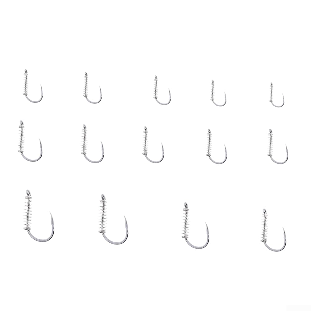 per ami da Pesca Ise-ni con Molla 20pz Acciaio al Carbonio (8#) | Design a molla, tiene l'esca ferma, acciaio al carbonio, 20 , ideale per carpe
