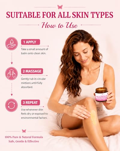 XUEBEIK Helichrysum Balm, Moisturizing Balm for Dry, Sensitive Skin, 2.12oz — view 5