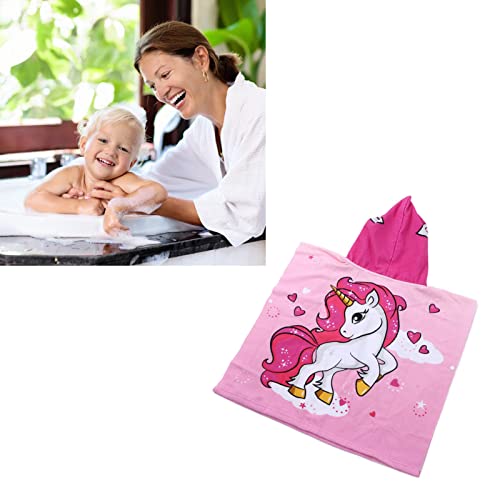 Toalla de playa con capucha infantil suave toalla de microfibra para piscina 3