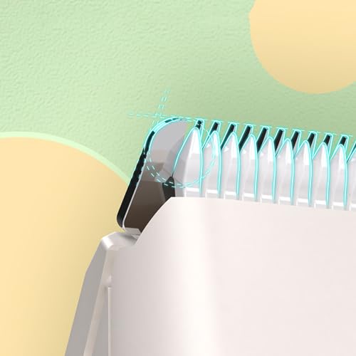 Febuliy Aparador de pelos elétrico de baixo ruído, ferramenta portátil de cuidados para gatos e cães