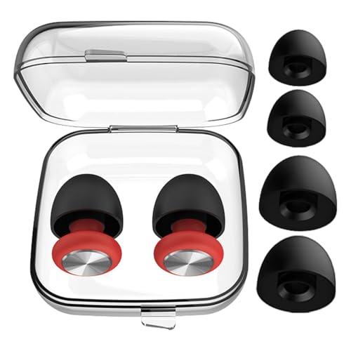 「ノイズキャンセリング耳栓 | ソフトシリコン耳栓 | ソフト耳栓 | 聴覚保護ソフト シリコン耳保護 シリコン耳保護、再利用可能な聴覚耳栓、快適、騒音耳栓、旅行用耳栓」