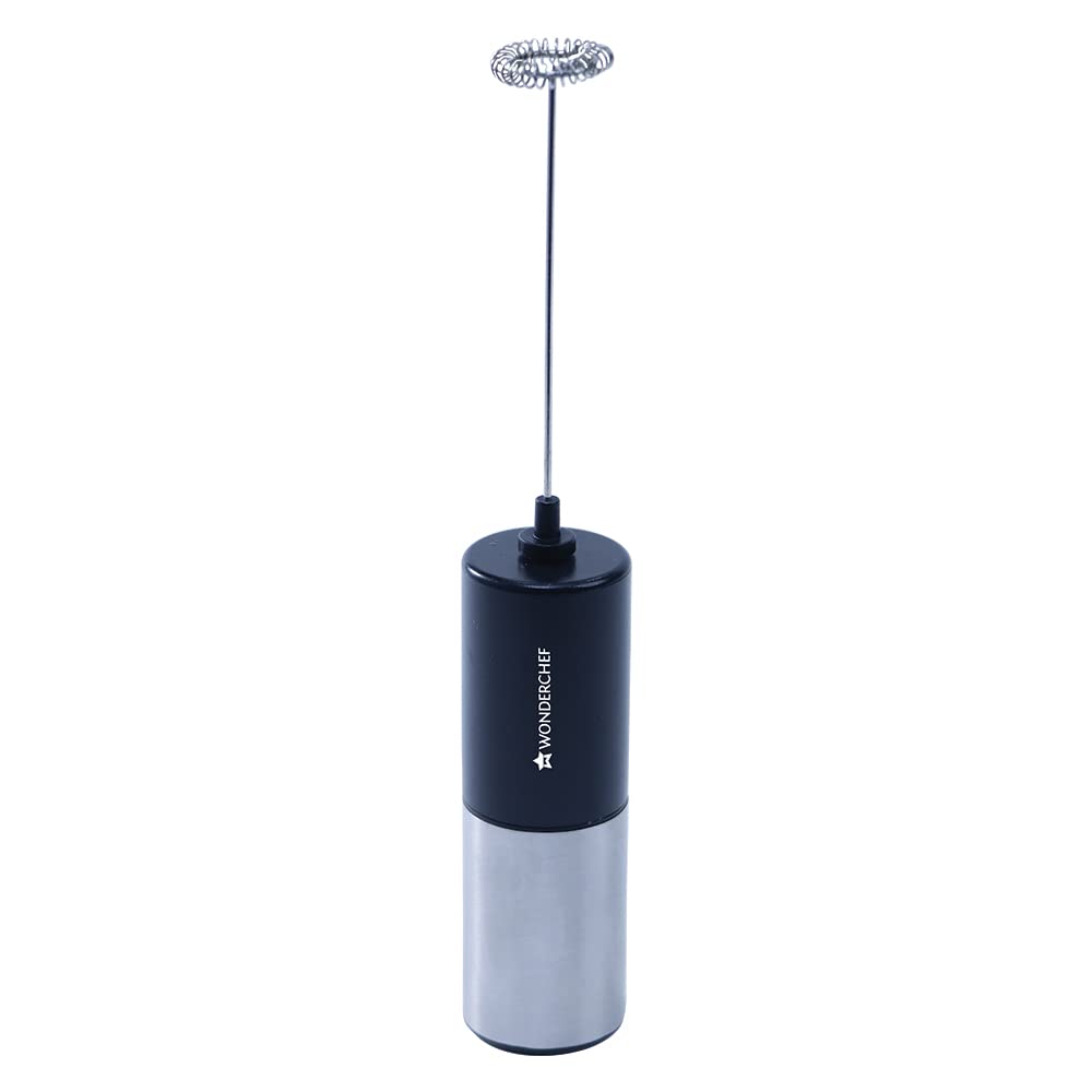 Wonderchef Regalia 6W Milk Frother for Coffee - Handheld Battery-Operated for Coffee, Lattes, Lemonade, Hot Chocolates and Shakes - Black (B0BM4CSCJ4) Amazon Price History, Amazon Price Tracker