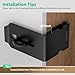 YogePote 90 Degree Hasp Latch, Heavy Duty 304 Stainless Steel Padlock Hasp Lock for Right Angle File Cabinet, Desk Drawer, Tool Box, Mailbox, Bookcase (Black-1pc)