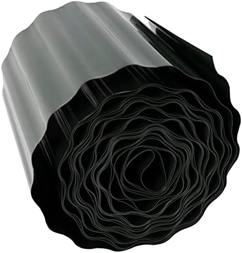 Daromigo Bordure De Pelouse Flexible Cour Barrière Anti-racines Bordure Gazon Acier 100x20cm 60m