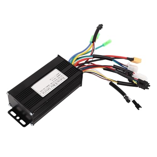 Aluminum Alloy Electric Bike Controller, DC Motor Brushless Controller, 24V 36V 48V 500W 750W 3 Mode 26A E-Bike Brushless Motor Controller for Scooter Electric Bike