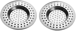 2PCS Stainless Steel Kitchen Sink Strainer Plug, Standard Strainer Drain Protector for Bathroom/Kitchen, Hair Catcher for Bathtub/Shower 3 inches 7cm