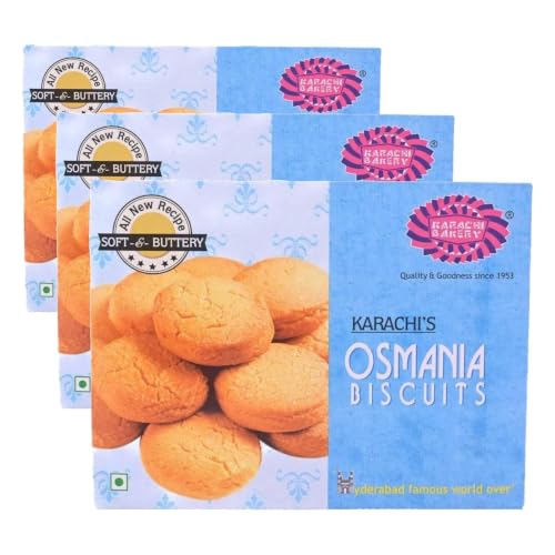 Image of Karachi Bakery Osmania Biscuits, 400g (Pack of 3)