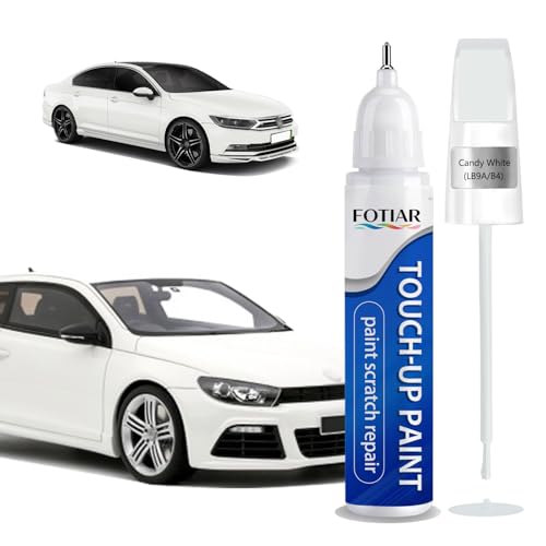 Candy White(LB9A/B4) Touch up Paint for Volkswagen-Exact Match Scratch Repair Kit 2-In-1 Premium Car Paint Pen for Chips & Nicks