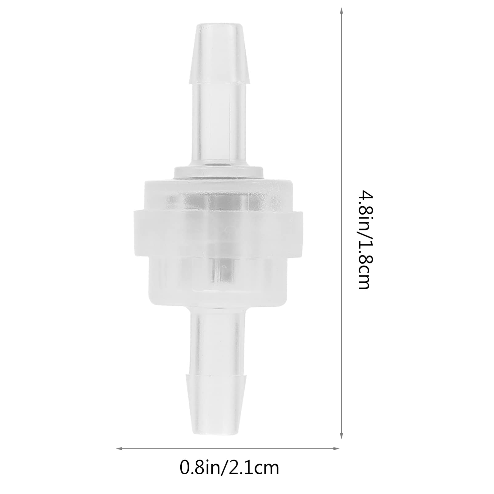 COSMEVIVI 4pcs Water Stop Valve Inline Check Valves 1 Way Water Non Return Valve Non-return Valves Inline One-way Valves Inline Fluids Valves One- Way Valves Rubber Transparent