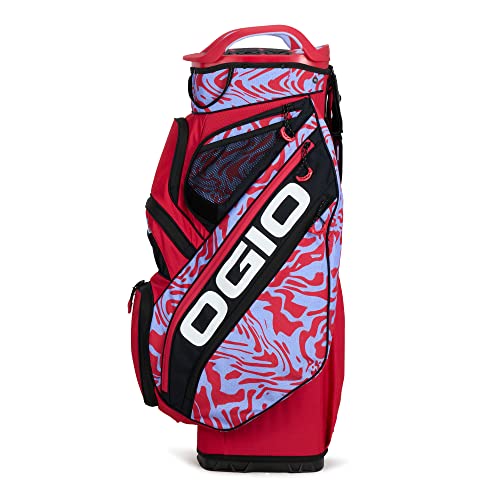Ogio Silencer Cart Bag (Red Melting Geos) #TOP2