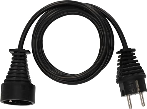 Brennenstuhl Rallonge 2 m de câble (Utilisation en intérieur) 1165011 - Noir