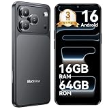 【Android 16 スマホ】Blackview Wave7C SIMフリー スマホ 日本版 Android 16搭載｜Doke OS 5.0搭載｜Gemini AI｜16GB RAM+64GB ROM（2TB拡張可能）｜6.56インチ大画面｜13MP+32MPデュアルカメラ｜5000mAhバッテリー｜顔認証/OTG/GPS対応｜専用ケース贈り｜技適認証済｜ブラック