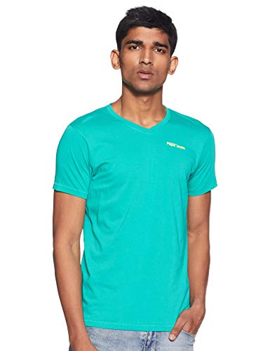 Image of Pepe Jeans Men's Solid Slim Fit T-Shirt