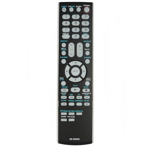 Mando a distancia universal compatible con Toshiba LCD TV DVD Combo 15LV506 23HLV87B 20HLV86S 20HLV16S 19HLV87A 23HLV87 23HLV86 23HLV85 20HLV86 20HLV86 20HLV16