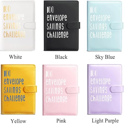 Budget Planner Deutsch Budget Planer Geld Organizer mit 100 Binder Taschen A5 Ringbuchordner für Finanzplaner Budget Sparen Mappe Cash Stuffing Startset Geburtstags Geschenk (White)