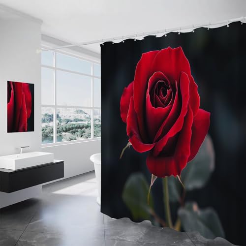 Rideau de baignoire imperméable fleurs modernes pour une douche relaxante