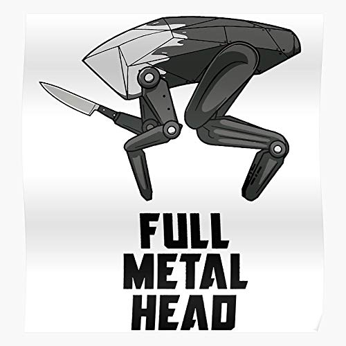 Big Dog Metalhead Movie Black Boston Mirror Robot Killer Dynamics Regalo para...