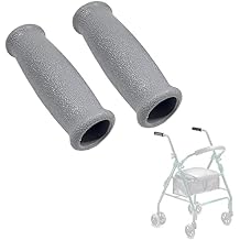 Walker Handle Cushions - Rollator Hand Grips Replacement Fit 0.9"-0.95" ID Handle, Rolling-Walker Accessories for Elderly Disabled, Set of 2