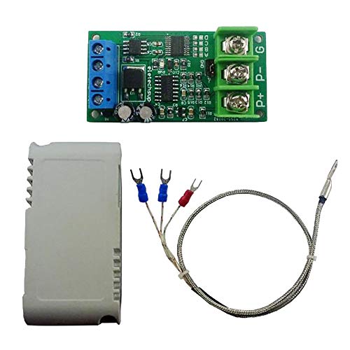 Hefddehy DC 8-25V PT100 Heat Resistance Against Temperature RS485 Modbus RTU RTD Sensor Module Kit PTA9B01