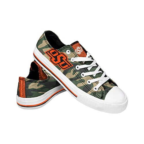 FOCO Oklahoma State Womens Camo Low Top Canvas Shoe Size 9