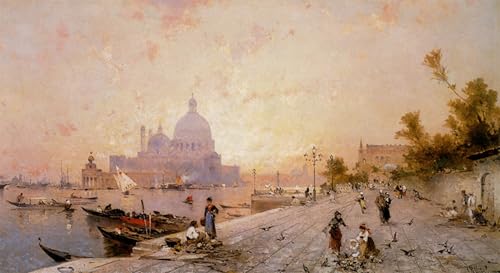 Peinture paysage Venise Unterberger de qualité musée pour décoration murale
