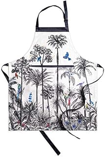 Maison d' Hermine 100% Cotton Apron with Adjustable Neck and Hidden Middle Pocket | Thanksgiving/Christmas