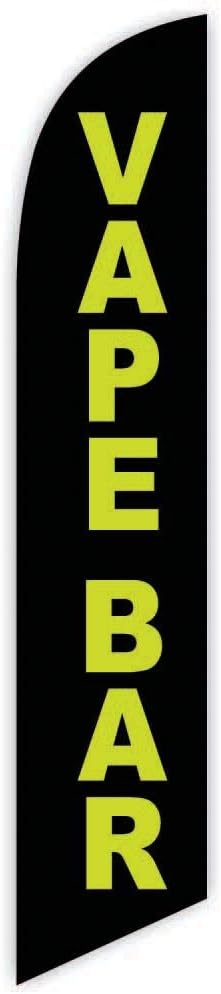 Cigars (Yellow) Advertising Feather Flag 12ft - Replacement Flag Only (without Poleset)