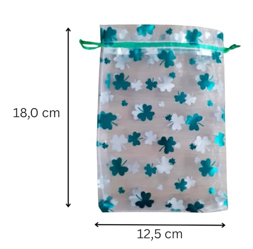 Glücksbringer Schokolade 33 Stück | 252g Im Kordelzugsäckchen | Silvester | Hochzeit | Geburtstag