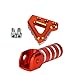 JFG RACING Orange CNC Rear Brake Pedal Step Plate + Gear Shifter Shift Lever Tip for 125-530 SX EXC XCF XC XCW SXF SMR 2004-2010 Enduro Supermotor 690 Adventures