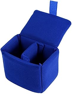 Camera Bag Dividers,DLSR Camera Bag Insert Padded Shockproof Foldable Camera Insert Protective Bag Camera Case Bag Accessory Replacement for Photographing Black, Red, Orange, Blue (Blue)