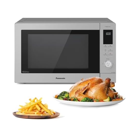 Panasonic NN-CD88QSEPG Air Fry Combi Horno Microondas de 34 L con Grill De Cuarzo, 1000 W, Descongelación Automática, Sensor Genius, Acero Inoxidable, Plateado
