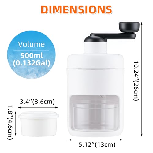 Manual Snow Cone Machine Maker for Shaved Ice, Snowcones, Slushes - image 5