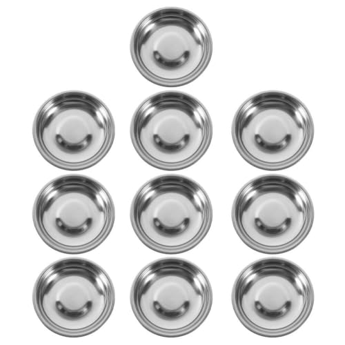 STOBAZA Stainless Plate Dipping Sauce Dish Mini Sauce Dish Sturdy Appetizer Plate