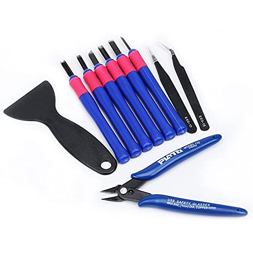 Lysee 3D Printer Parts & Accessories - 10pcs Set Cutting Pliers Tweezers 3D Printer Tool Kits Accessories for Repairing @M23 - (Color: Blue)