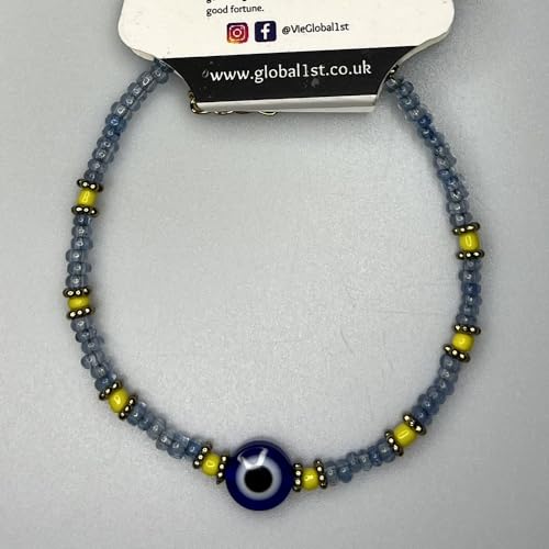 Pulsera contra el mal de ojo VIE aleja malas vibras con cuentas JIT 2