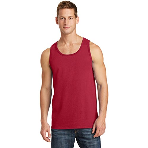 Port & Company Core Cotton Tank Top 4XL Red