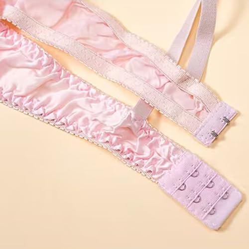 XWSM 2Pack Ultra-Thin 100% Mulberry Silk Bra Underwear For Women Double Sided Satin Triangle Bralette Soft Cup Daily Bra Top (Color : 2pcs Red, Size : 36/80AB) - Image 3