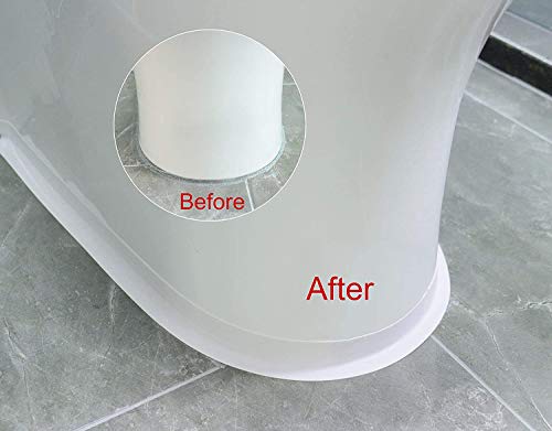 Bath Wall Sealing Strip,Waterproof Self-Adhesive Kitchen Caulk Tape Bathroom Basin Decorative Trim,White 38mm3.2M