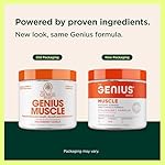 The Genius Brand Genius Muscle - Muscle Health Supplement for Growth, Endurance & Recovery - Non-Hormonal Formula - 6 Organic Mushrooms - Naturally-Sweetened - 30 Servings - Strawberry Vanilla - Image 2