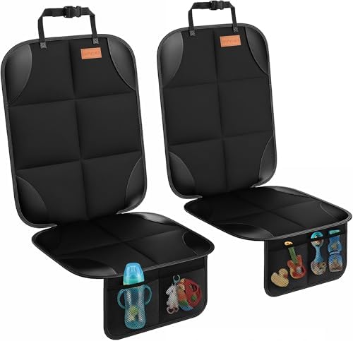 SMART ELF Car Seat Protector, Thickest Padding and Non-Slip Backi...