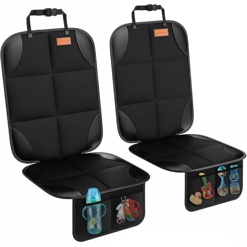 SMART ELF Car Seat Protector, Thickest Padding and Non-Slip Backing 2Pack |…