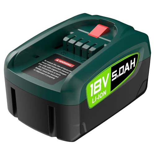 5000mAh PBA 18V Replacement Battery for Bosch PBA PSB PSR Battery for 18V Green Tools Home and Garden18V System Gardena18V battery (Not compatible with Bosch vacuum cleaner Unlimited series)